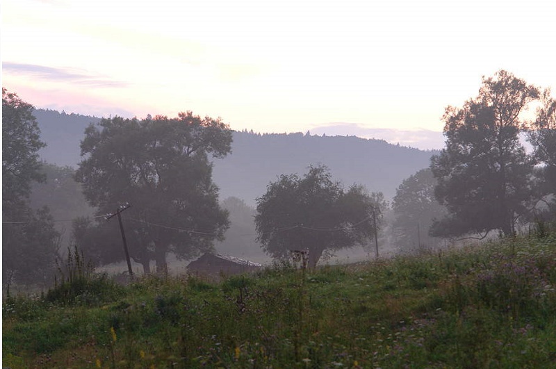 Ten moment, Czarne, Beskid Niski.