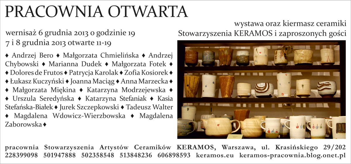 Keramos - pracownia otwarta